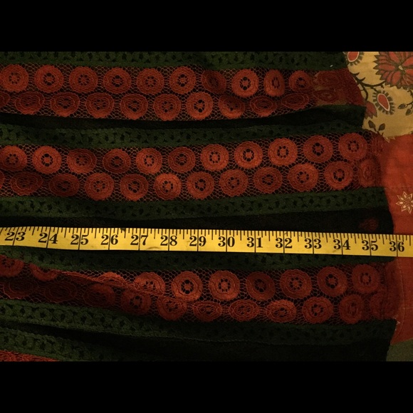 NWT olive/Red/Black Lace Dress - Picture 7 of 7